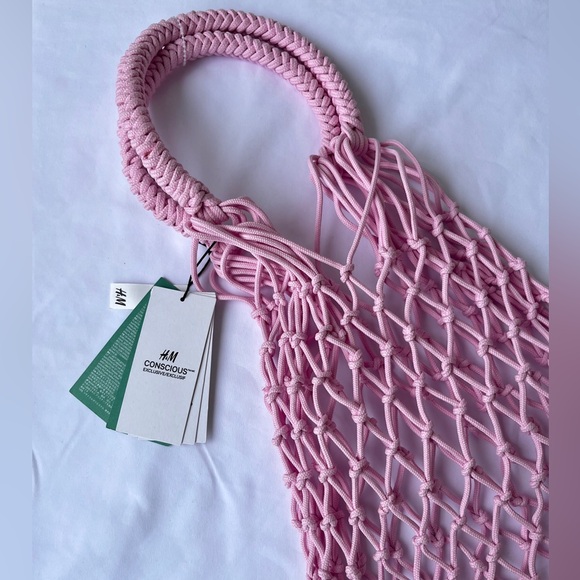 * H&M | NWT *Limited Edition* Pink Net Bag - Picture 11 of 13
